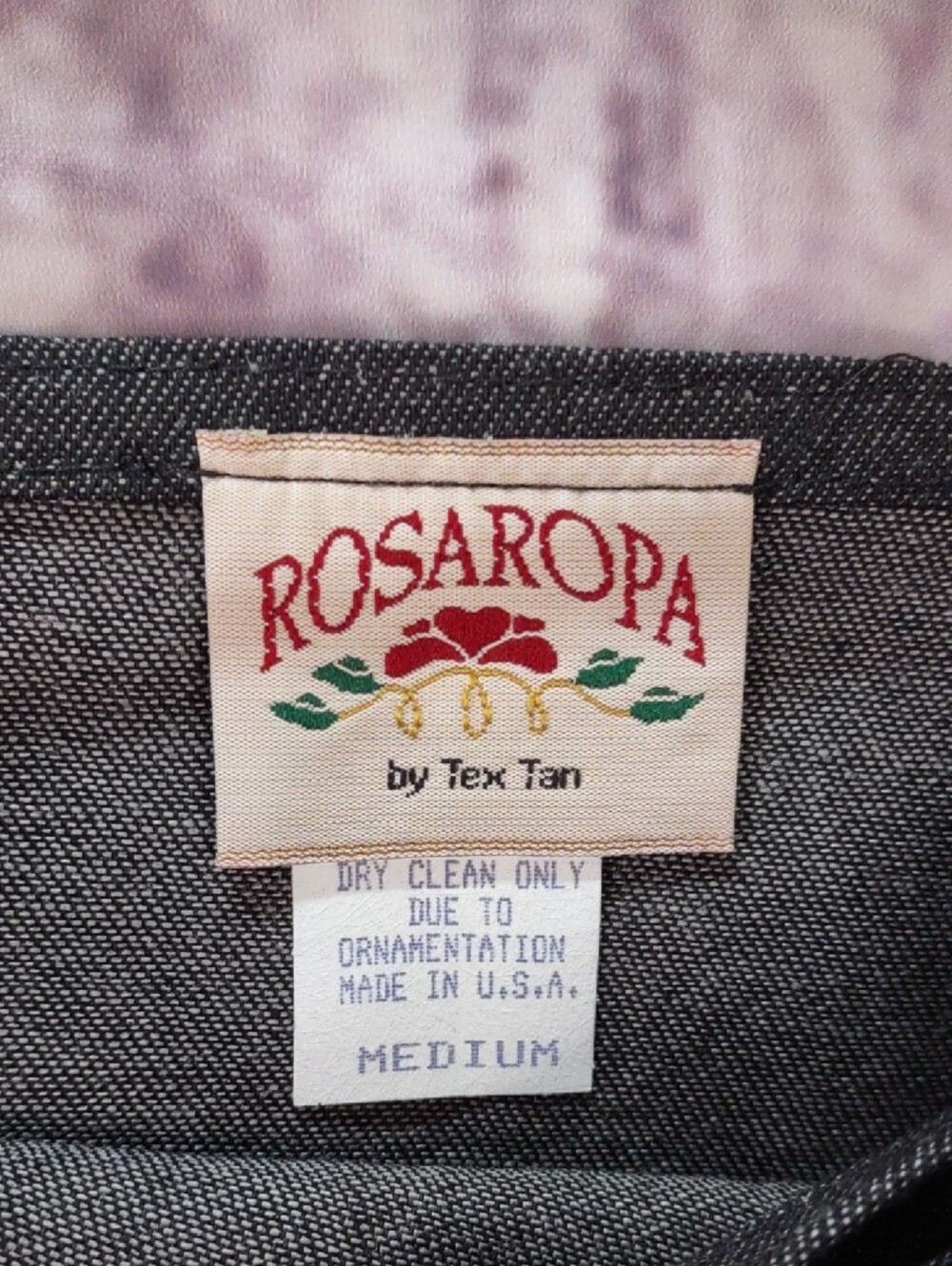 Rosa Ropa Western Inspired Maxi Skirt with Whipstitched Detail - Picture 4 of 5